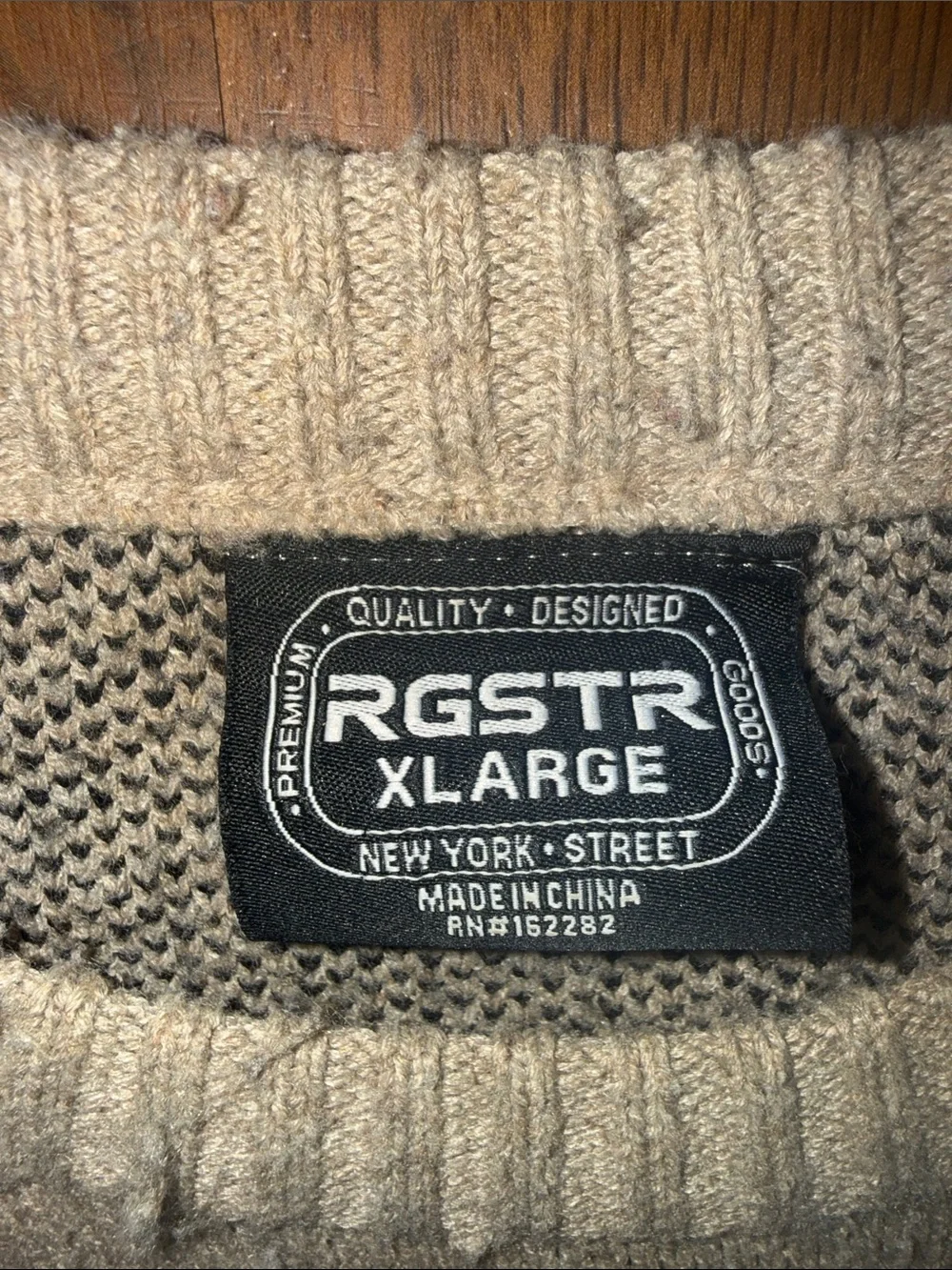 RGSTR beige crewneck